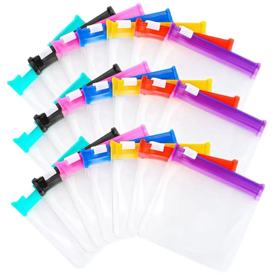 Clear Zipper Pill Storage Bag, 7PCS Reusable Pill Organizer, Portable Vitamin Organizer, Supplement Organizer, Portable Pill Storage Pouches for Travel, Home Organizer for Pills & Small Items, Medicine Organizer