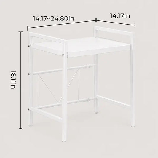 Microwave Rack, Extendable Storage Rack, Double-Layer Kitchen Utensil/Dish Storage for Countertops, Kitchen Organizer Rack