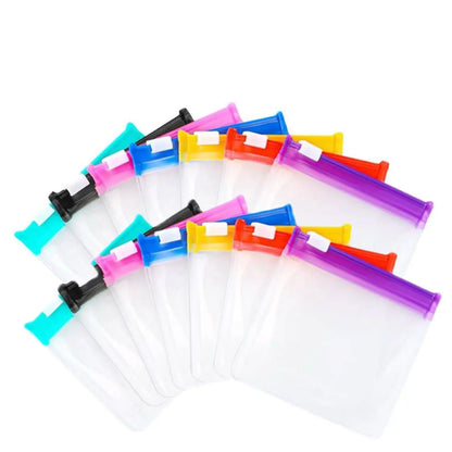 Clear Zipper Pill Storage Bag, 7PCS Reusable Pill Organizer, Portable Vitamin Organizer, Supplement Organizer, Portable Pill Storage Pouches for Travel, Home Organizer for Pills & Small Items, Medicine Organizer